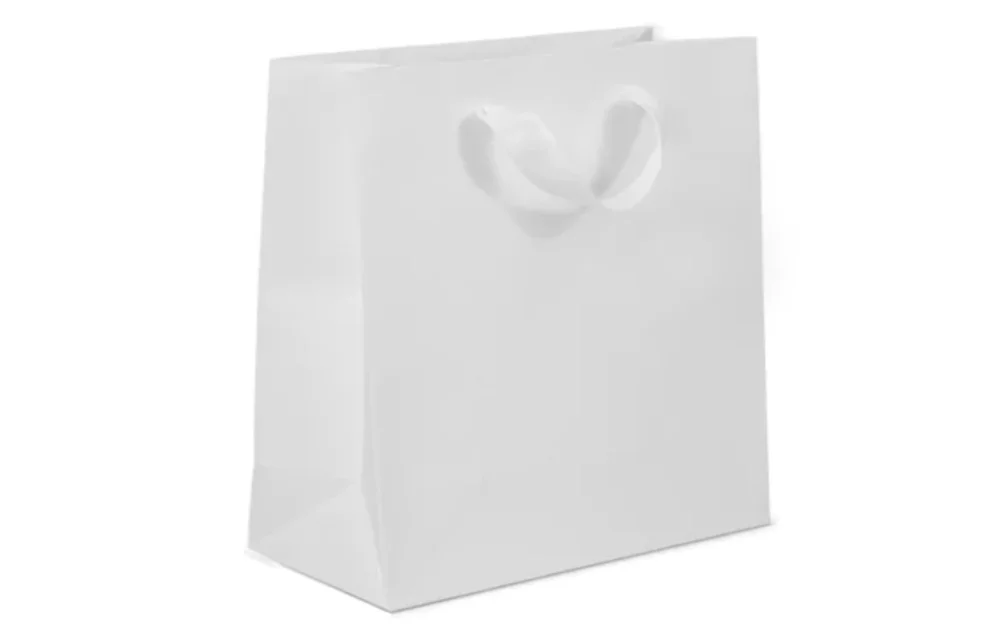 Sac cadeau en coton avec poignée en sergé (8"x4"x10")