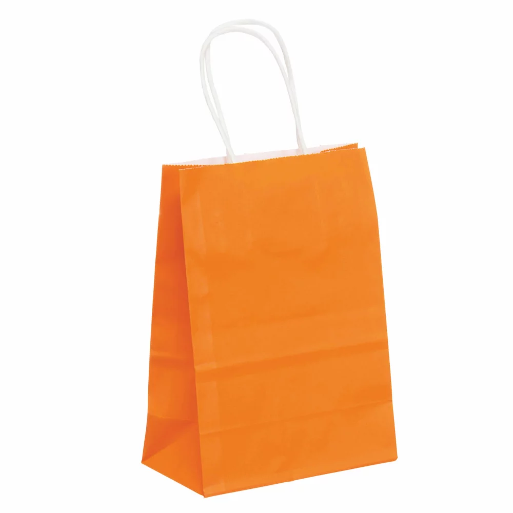Color Tinted Kraft Paper Shopping Bag 1C1S (5"x3"x8")