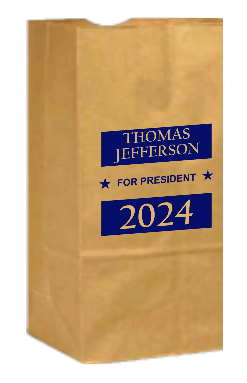 Panneau électoral de jardin $US Sacs en papier recyclé 1C1S (17x10.5x35)