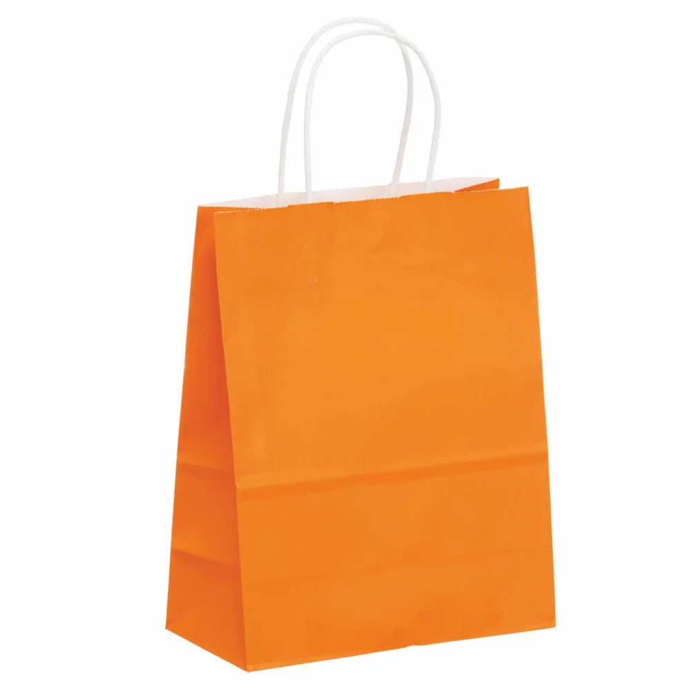 Color Tinted Kraft Paper Shopping Bag 1C1S (8.3"x4.3"x10.6")
