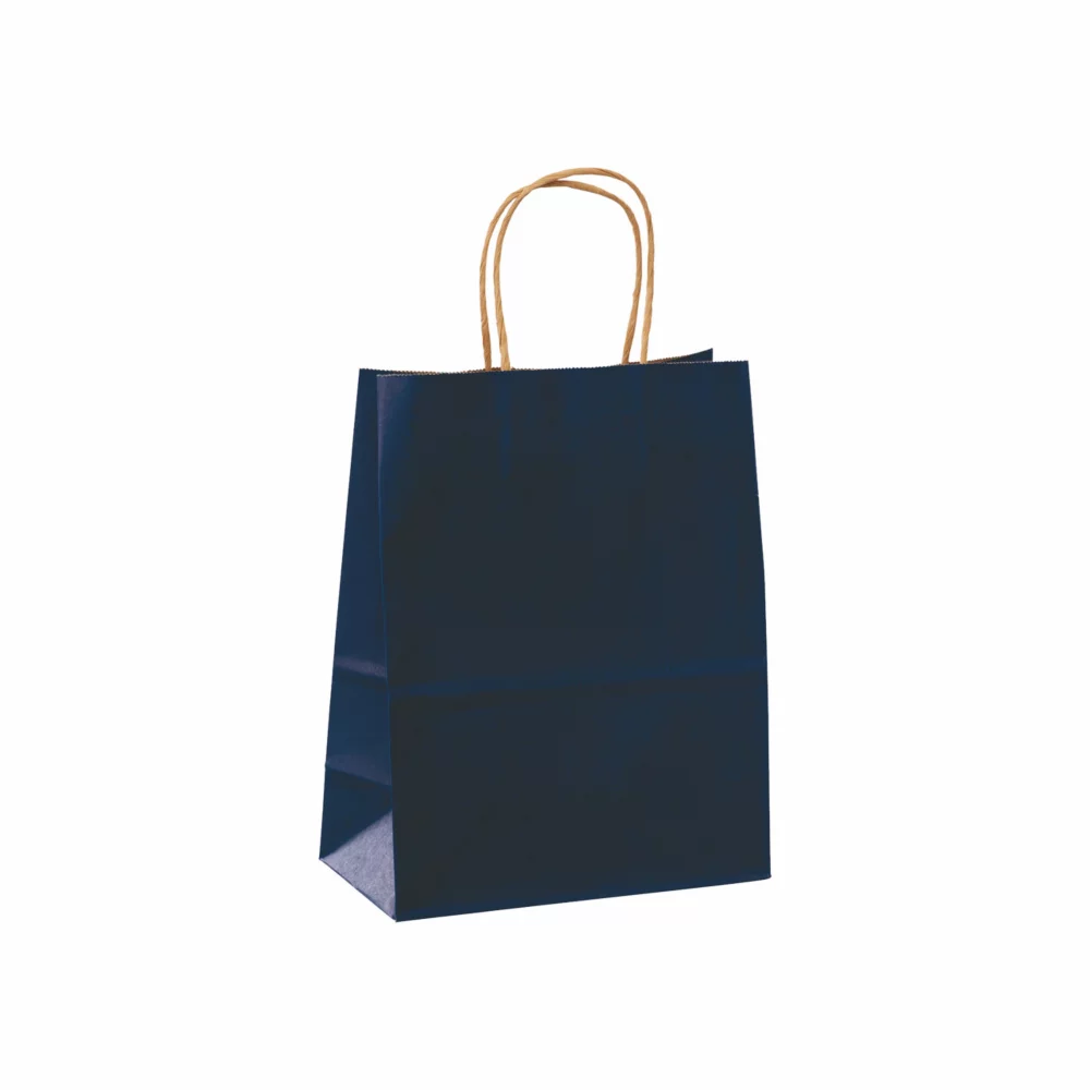 Color Tinted Kraft Paper Shopping Bag 1C1S (8.3"x4.3"x10.6")