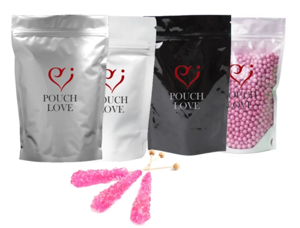 Clear or Opaque Plastic Stand Up Pouch w/Zipper Seal, 2C2S (5.12"x8.27"x3.15")