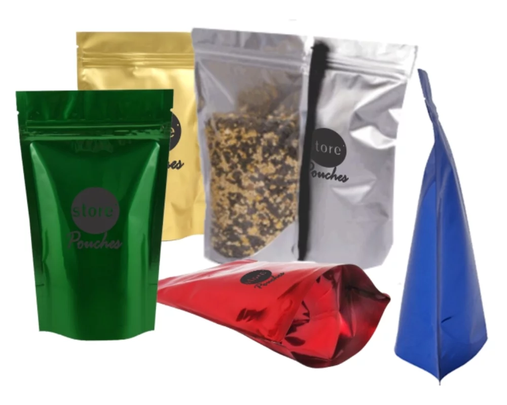 Clear Or Opaque Plastic Stand Up Pouch With Zipper Seal, 1C2S (8.27"x12.2"x4.33")