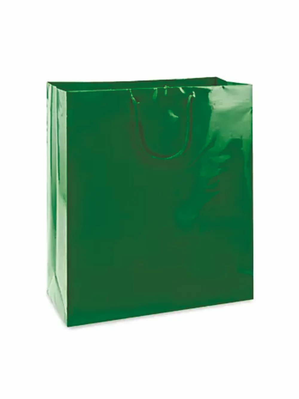 Sac cadeau avec poignée en corde brillante laminée (16"x6"x18")