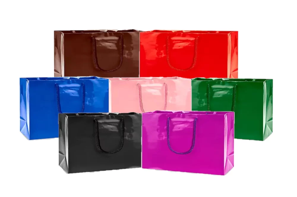 Laminated Gloss Rope Handle Gift Bag (13"x5"x10")