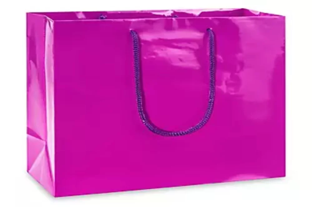 Laminated Gloss Rope Handle Gift Bag (13"x5"x10")