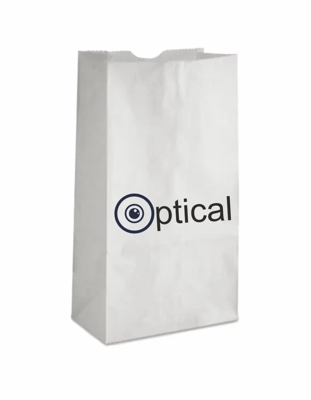 Grocery Bag White #3lb, 2C1S (4"X2X8")
