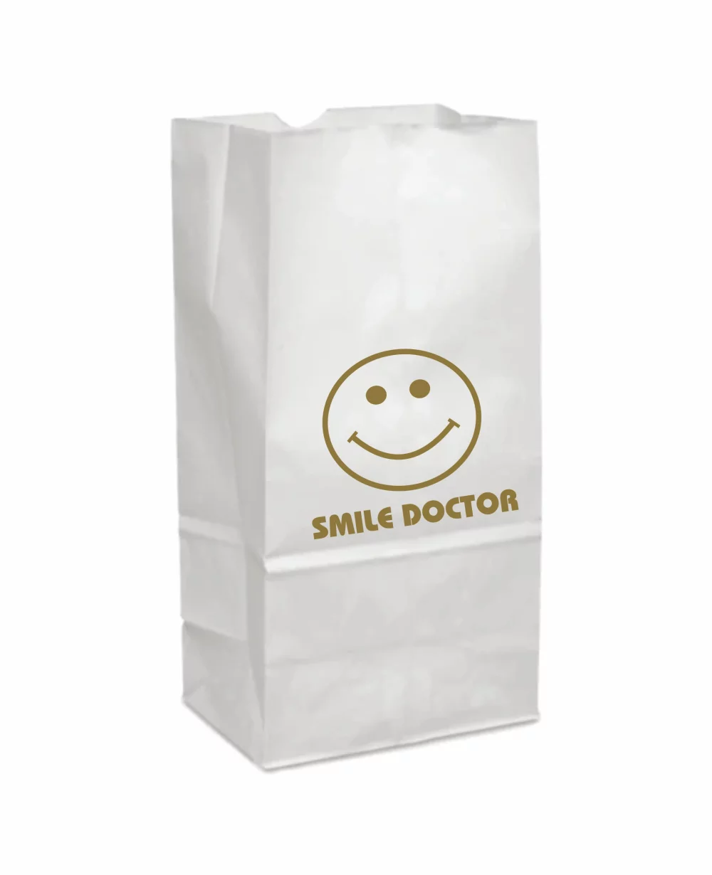 Grocery Bag White #8lb, 1C1S (6"X3X12")