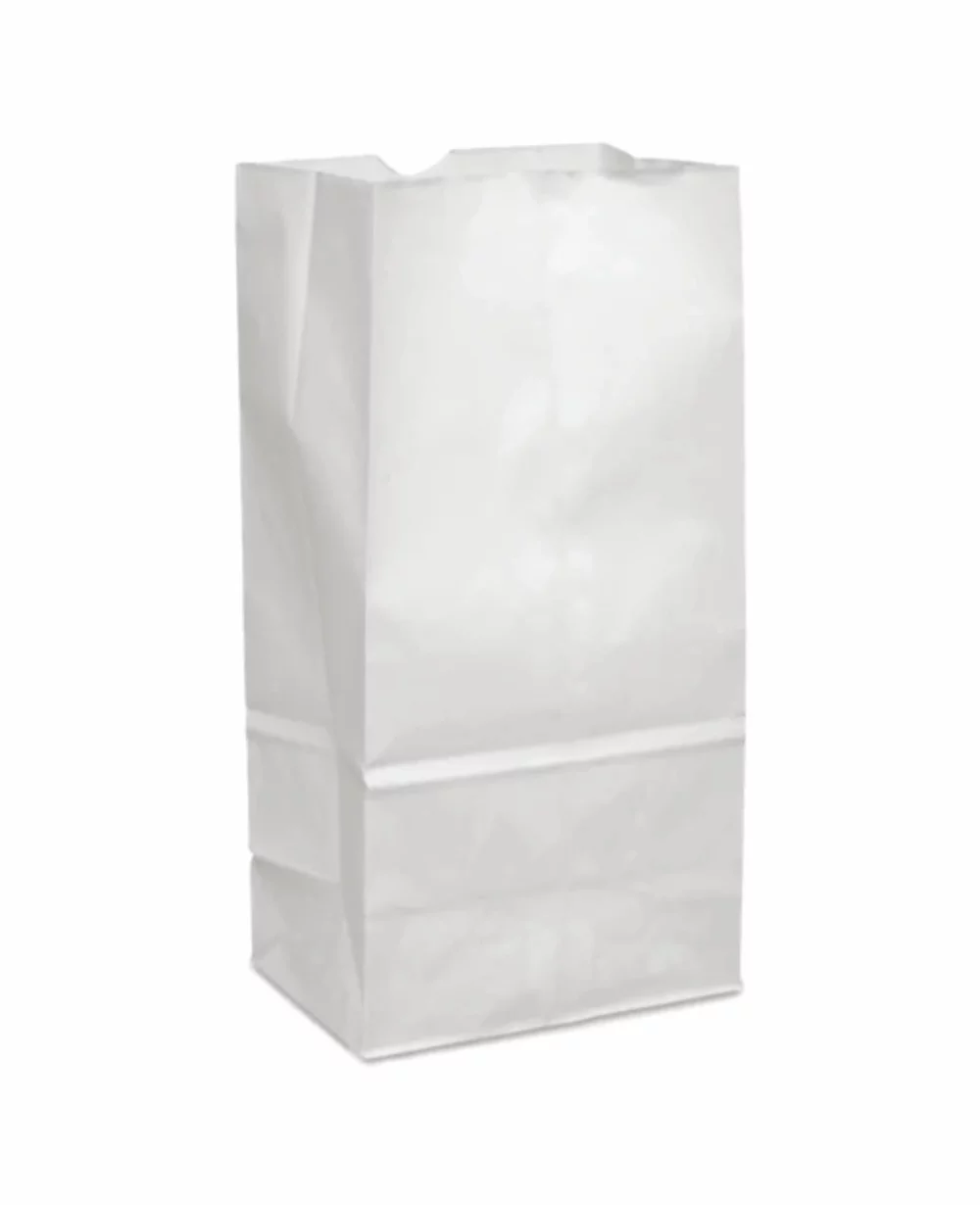 Sac d'épicerie blanc #8lb, numérique (6"X3X12")