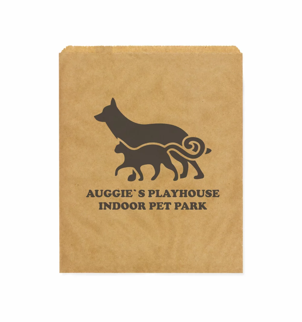 Sac à soufflets Kraft, 1 couleur 1 face (11"X14")