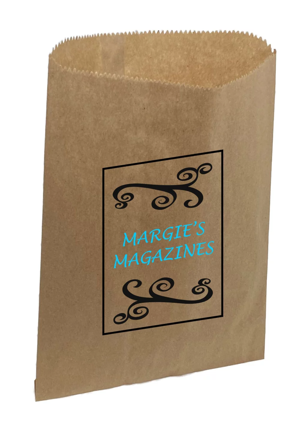 Sac à soufflets Kraft, 2 couleurs 1 face (9"X12")