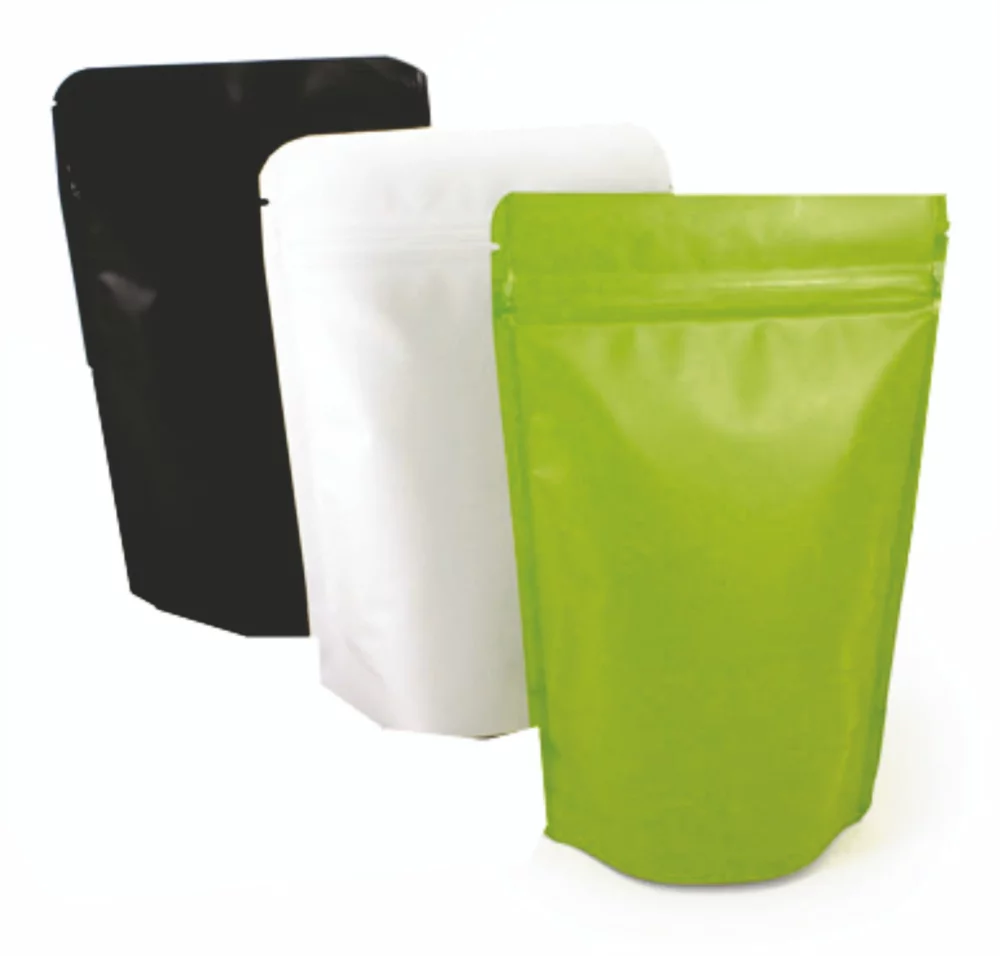 Paper Stand Up Pouch w/Zipper Seal, 1C2S (6.3"x9.05"x3.54")
