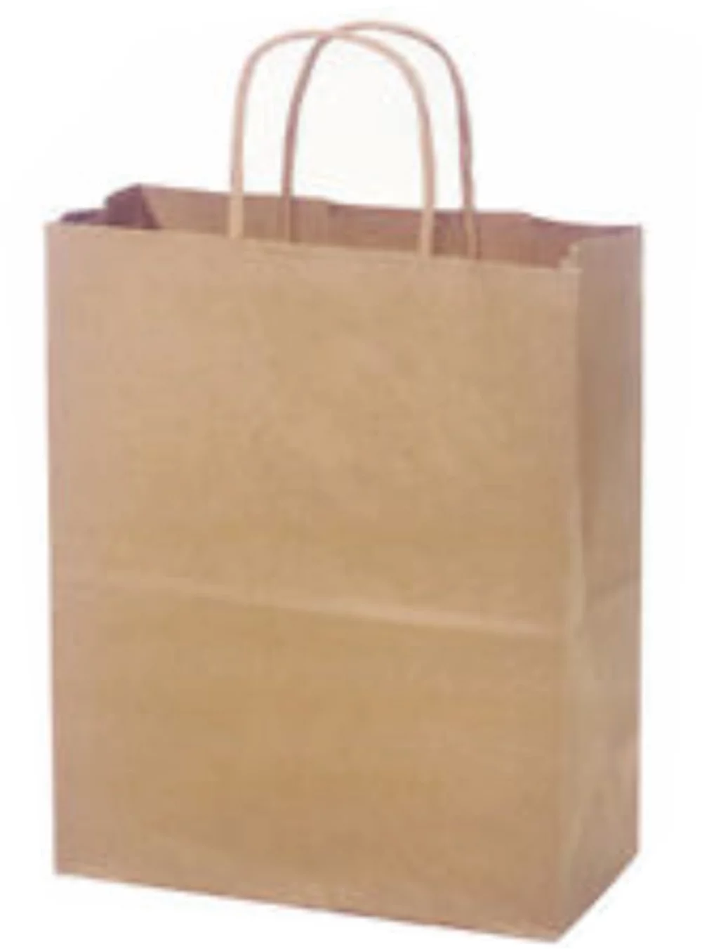 Recycled Natural Kraft Paper Shopping Bag 2C1S (14"x10"x15.5")