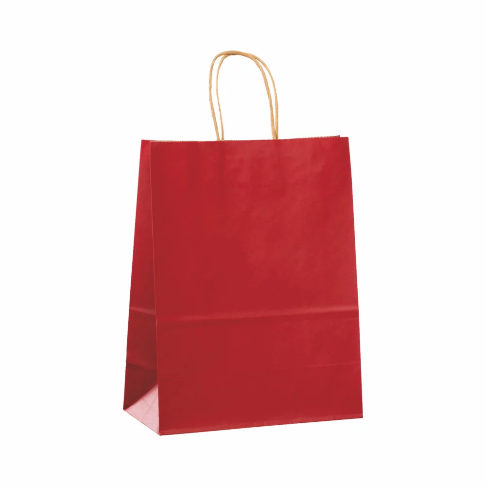 Color Tinted Kraft Paper Shopping Bag 1C1S (10"x5"x13")