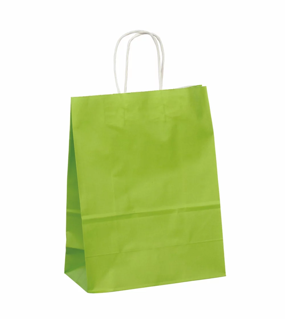 Color Tinted Kraft Paper Shopping Bag 1C1S (10"x5"x13")