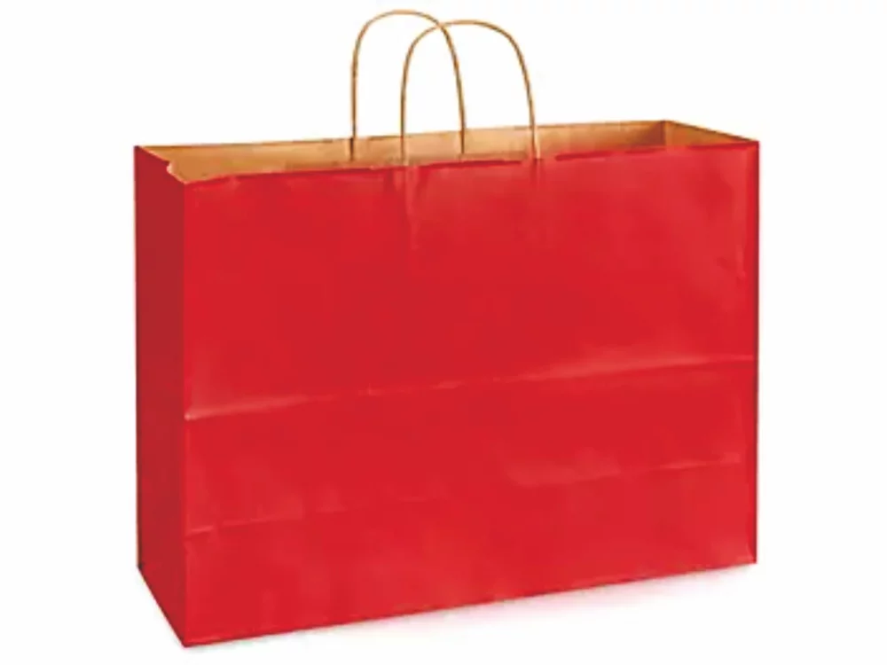 Color Tinted Kraft Paper Shopping Bag 1C1S (16"x6"x12.5")