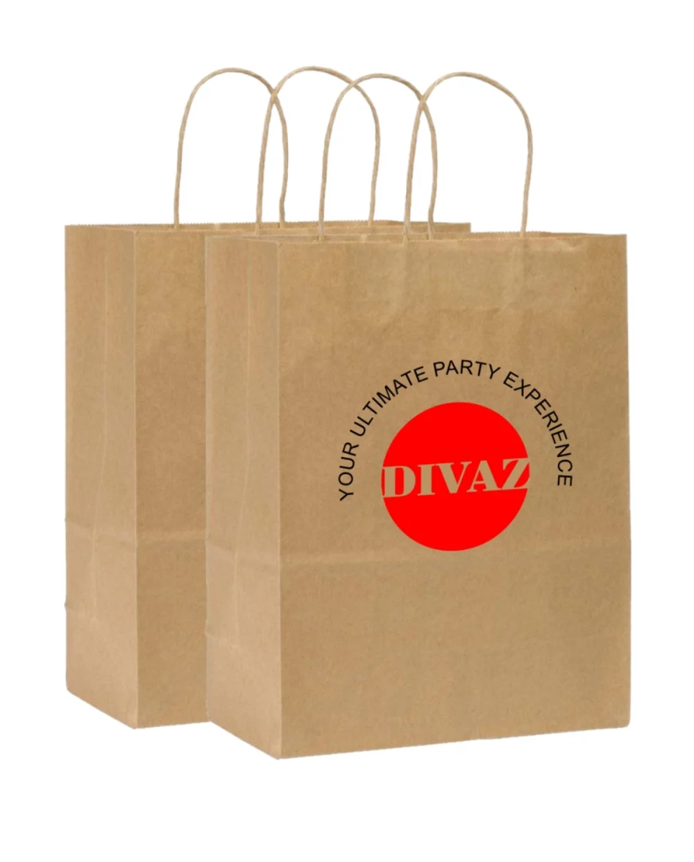 Recycled Natural Kraft Paper Shopping Bag 2C1S (10"x5"x13")