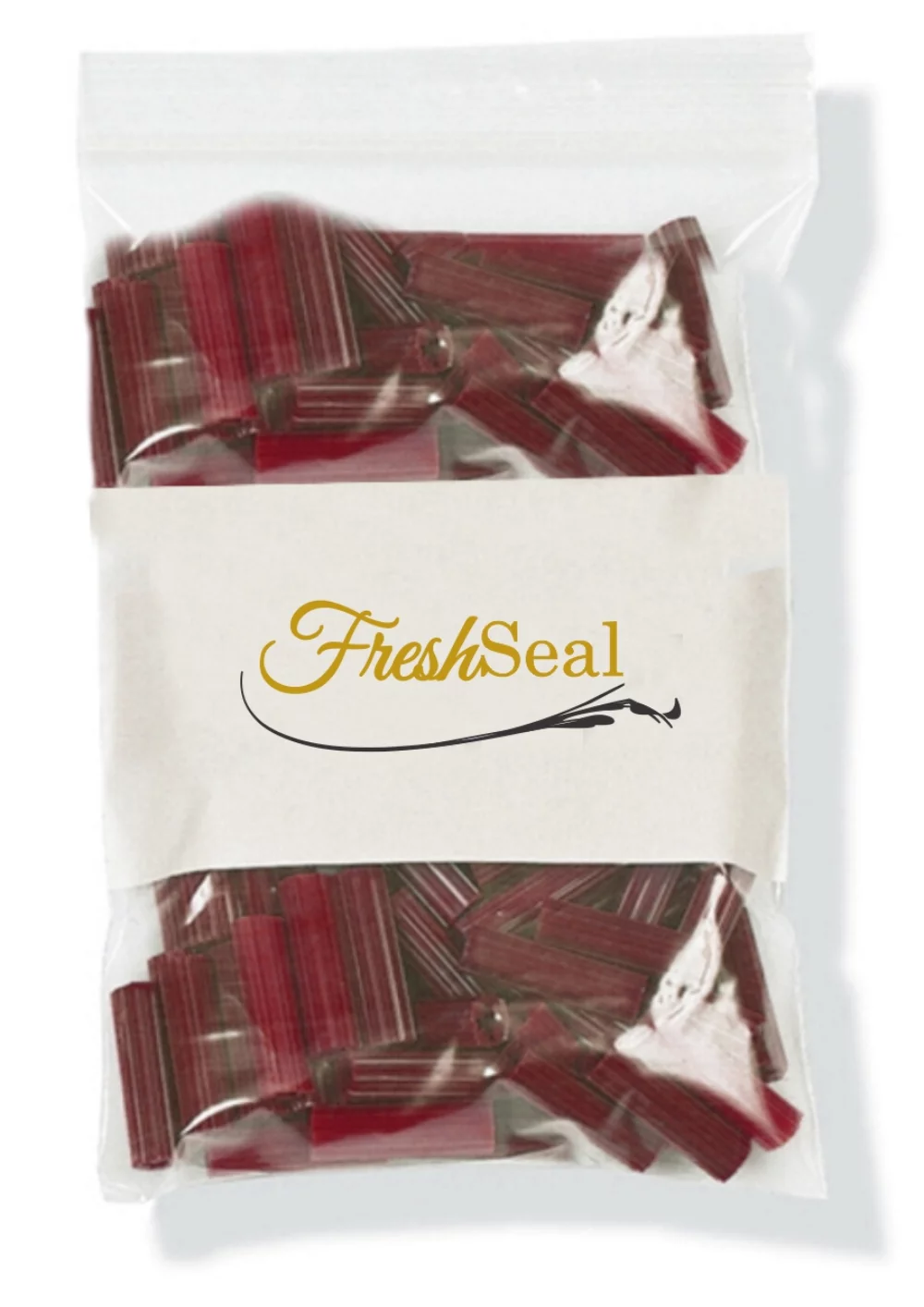 Clear Zip Lock Re closable Printed Bags w/ White Block 2C1S (6"x9")