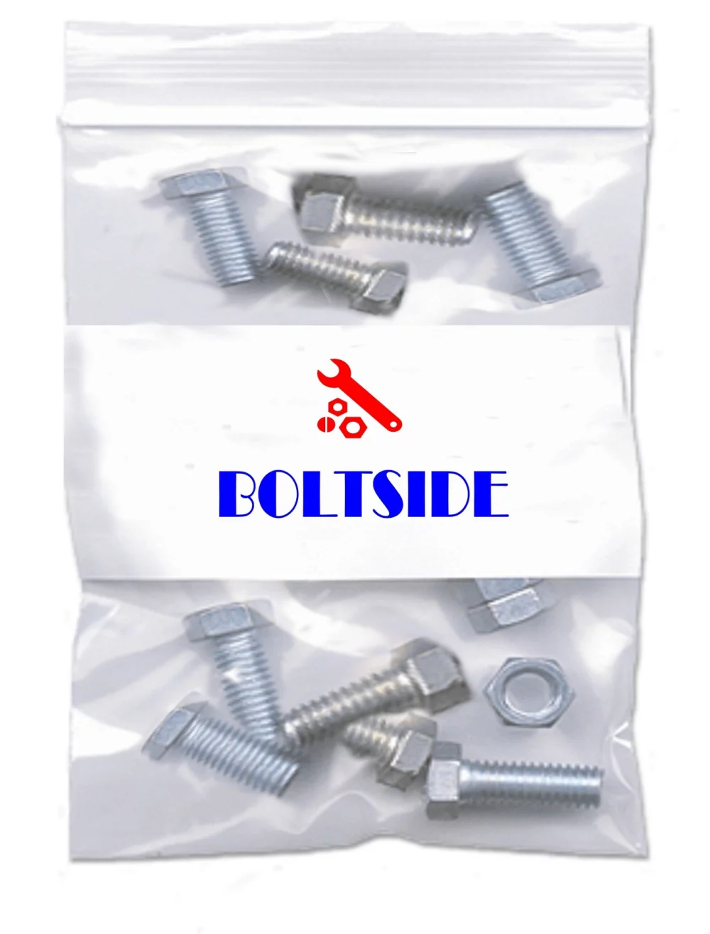 Clear Zip Lock Re closable Bags w/ White Block 2C1S (9"x12")