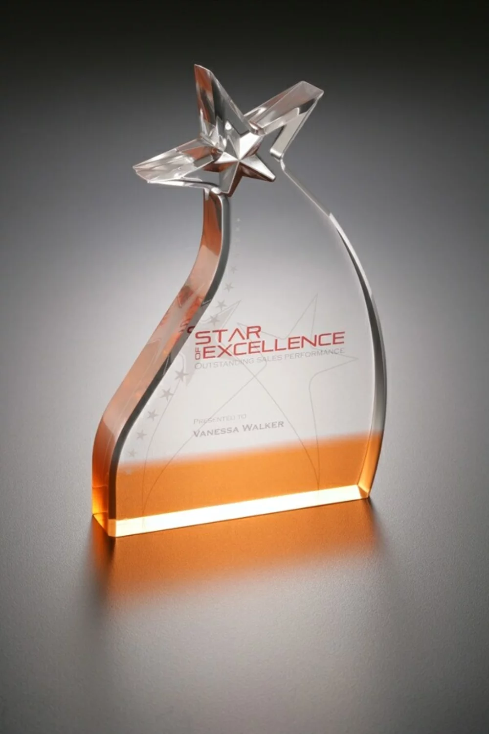 Prix d'incrustation de Lucite Shooting Star
