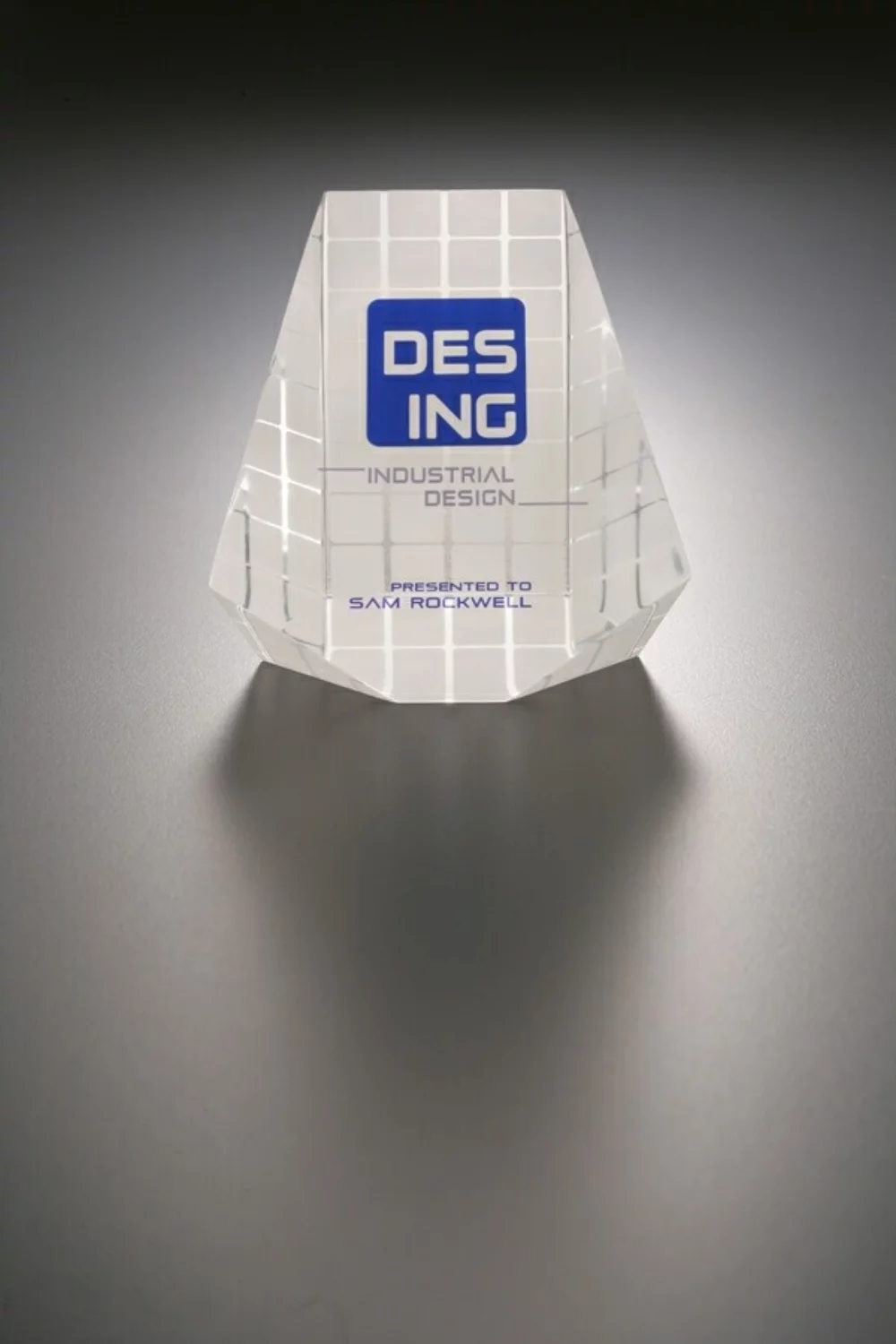 Lucite Kite Shaped Embedment Award