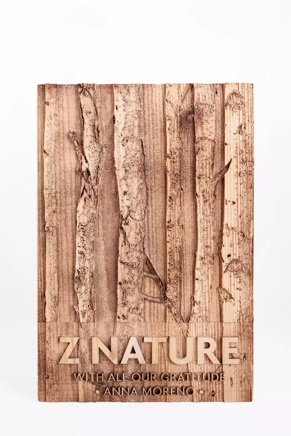Red Cedar Wood Award with laser etching