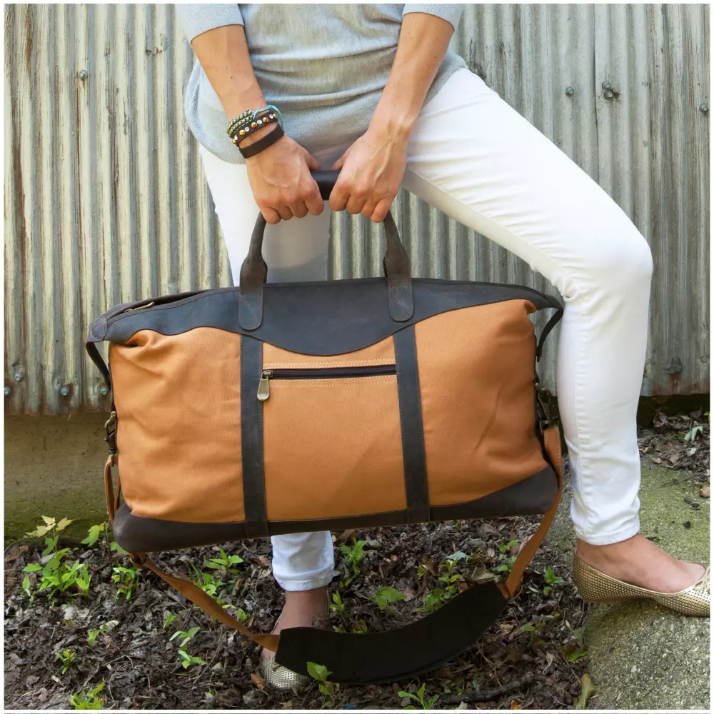 Utah Canyon Leather Duffel Bag