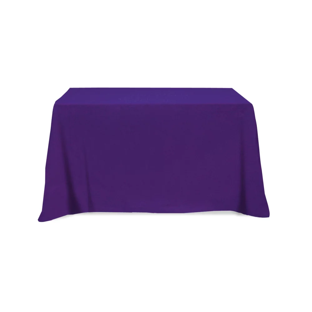 Flat 3-sided Table Cover - fits 4 foot standard table