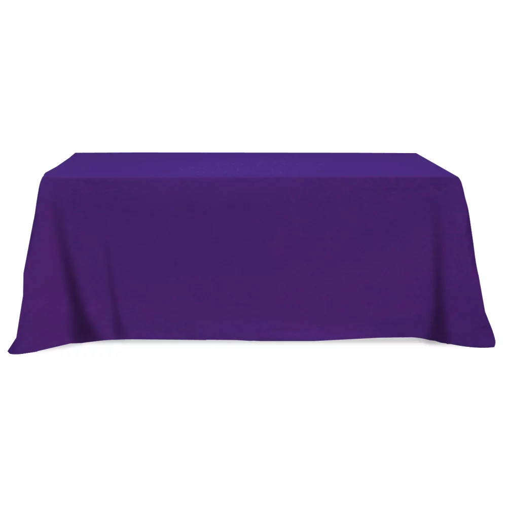 Flat 3-sided Table Cover - fits 8 foot standard table: Poly-Cotton