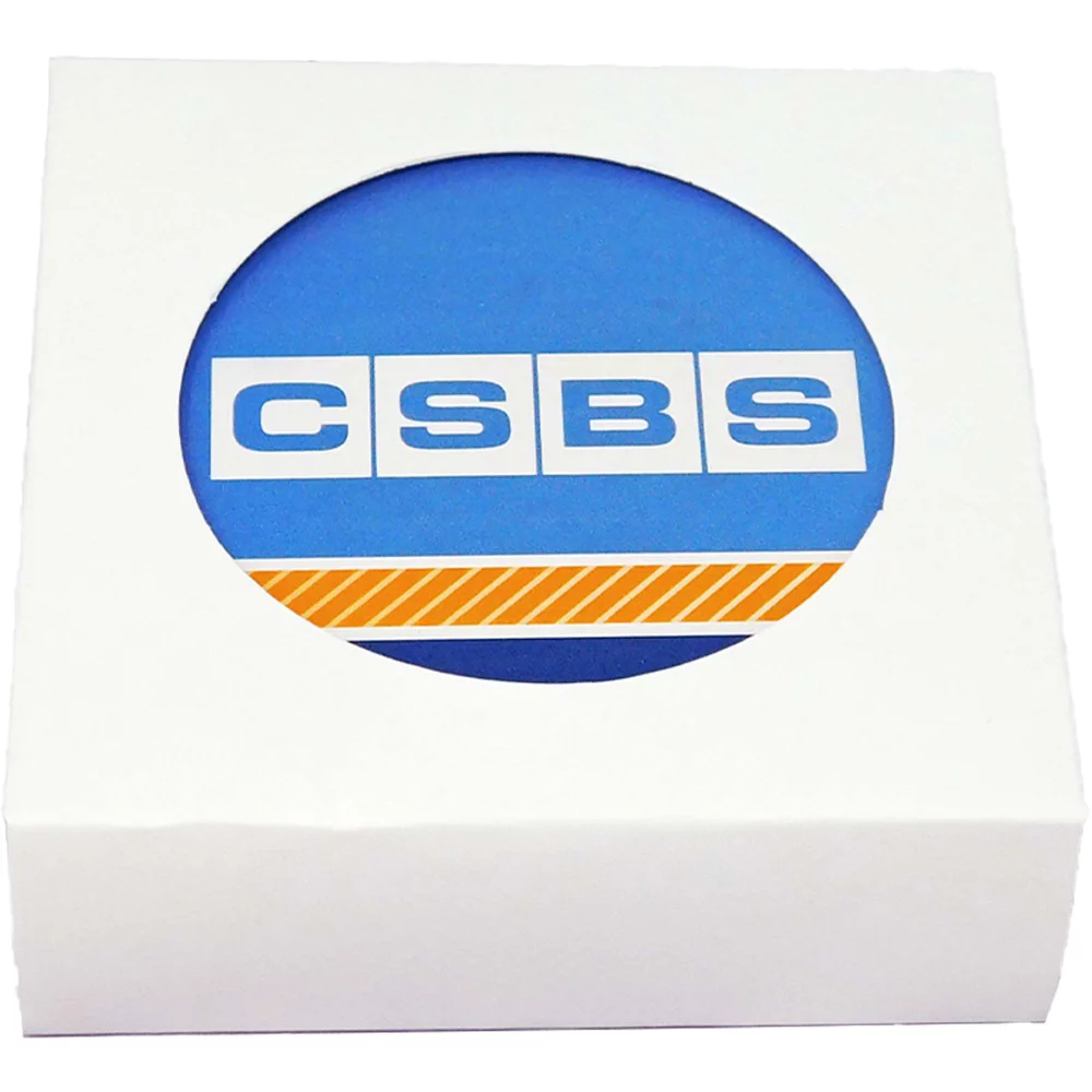 Round Ceramic Coaster: 2 Pc. Set with Stand