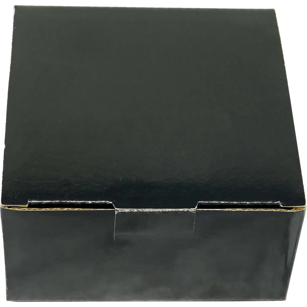 Ensemble de 4 dessous de verre ronds en bois d'acacia avec support en métal noir