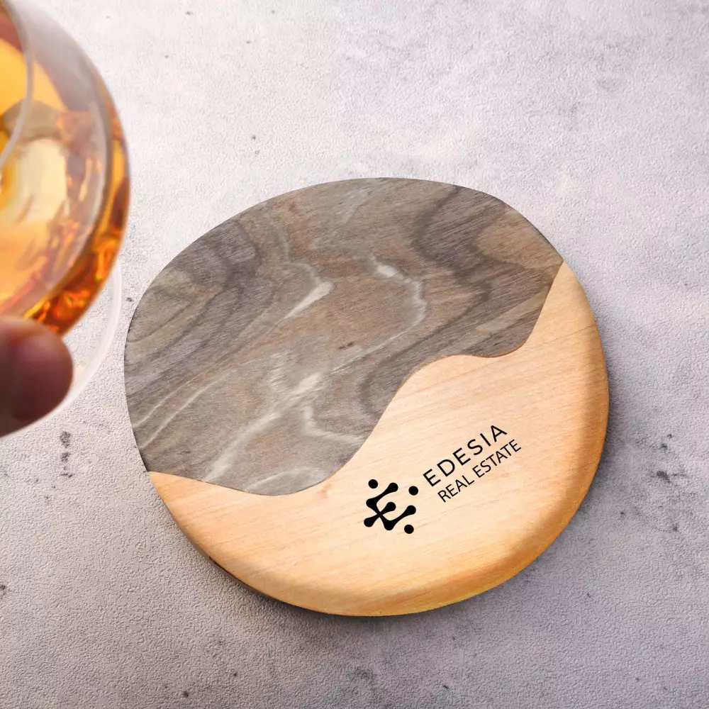 Sous-verre en bois de Pakka et de bouleau Everwood