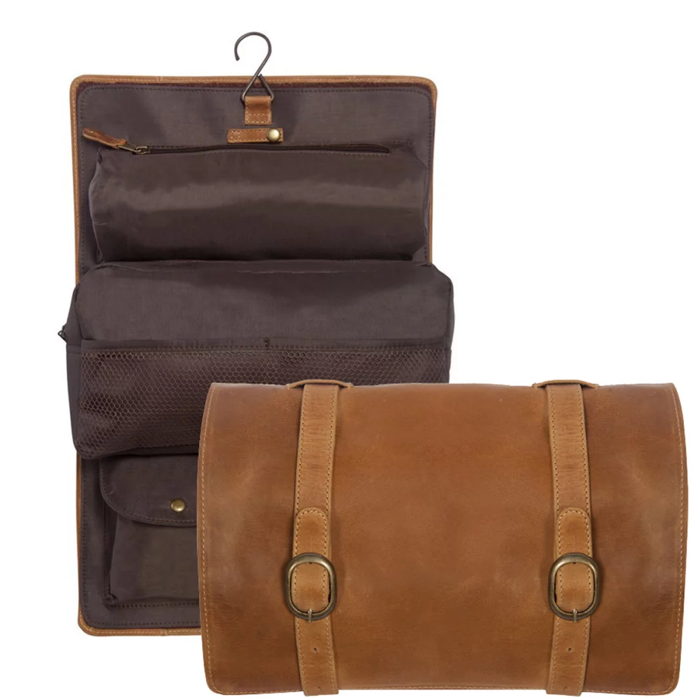 Buffalo Mountain Leather Travel Kit Bag