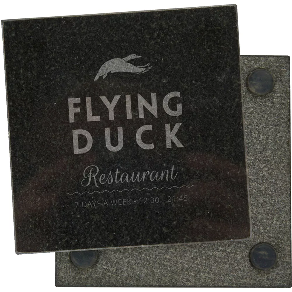 Sous-verre carré en granit (unité)