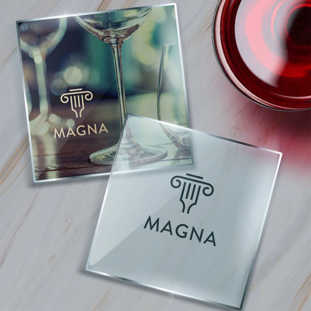 Glass Square Coaster (single)
