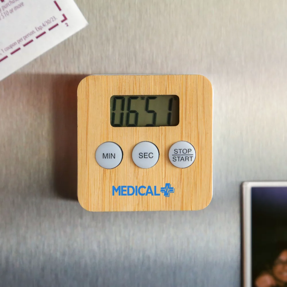 Minuteur numérique en bambou Chun