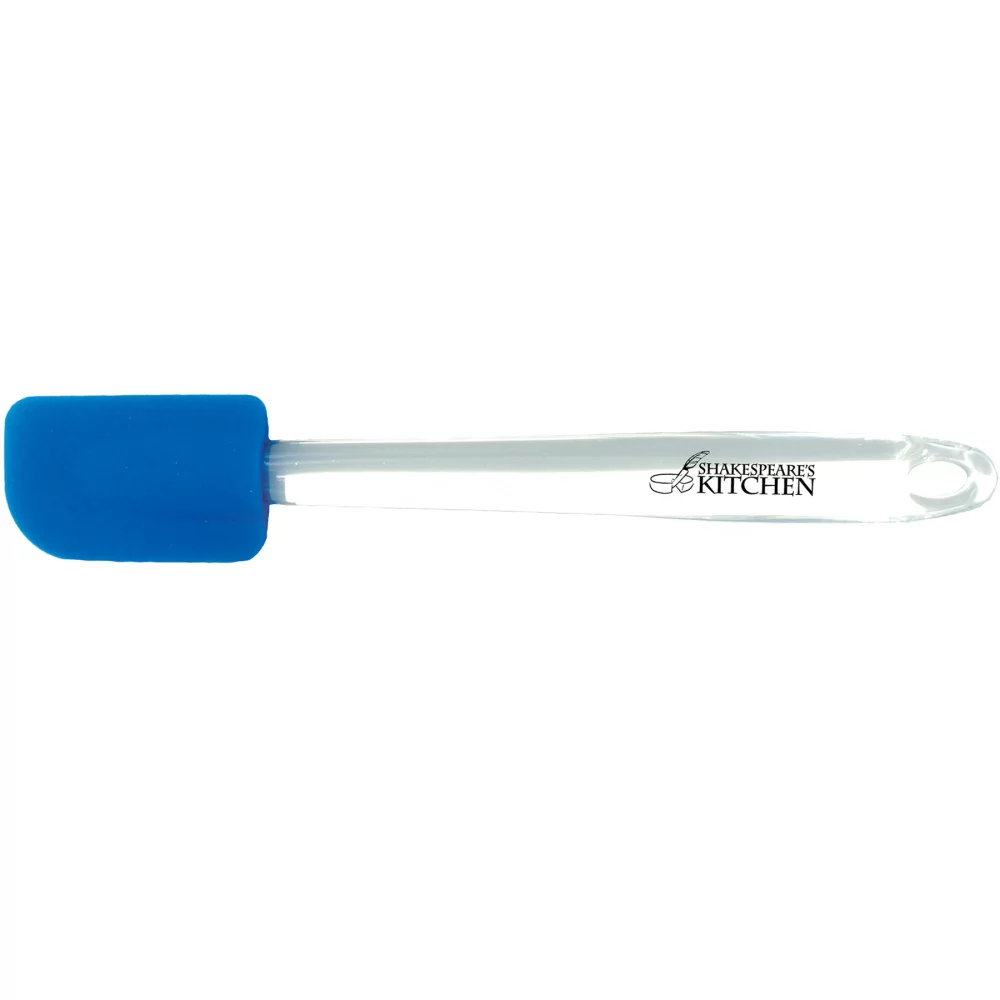 Spatule en silicone avec manche transparent.