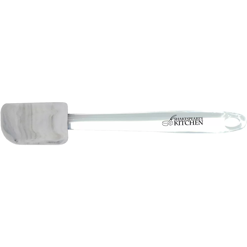Spatule en silicone avec manche transparent.