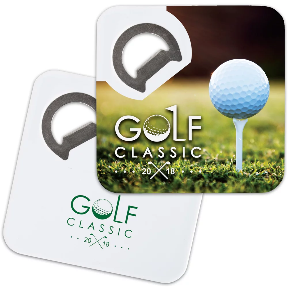 Sous-verre ouvre-bouteille magnétique