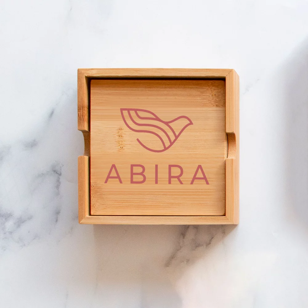 L'ensemble de dessous de verre en bambou Bellanca