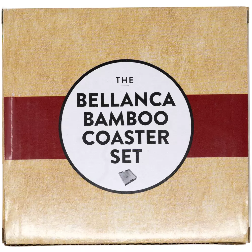 L'ensemble de dessous de verre en bambou Bellanca