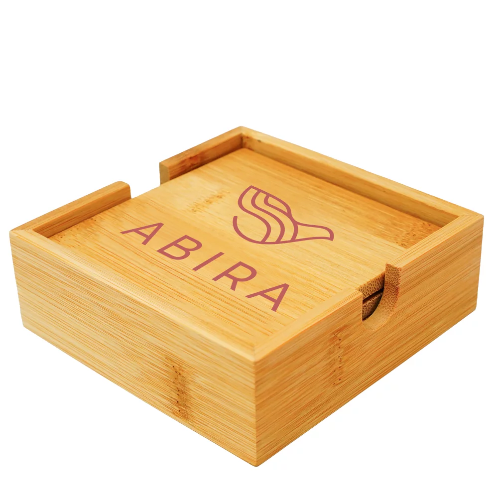 The Bellanca Bamboo Coaster Set