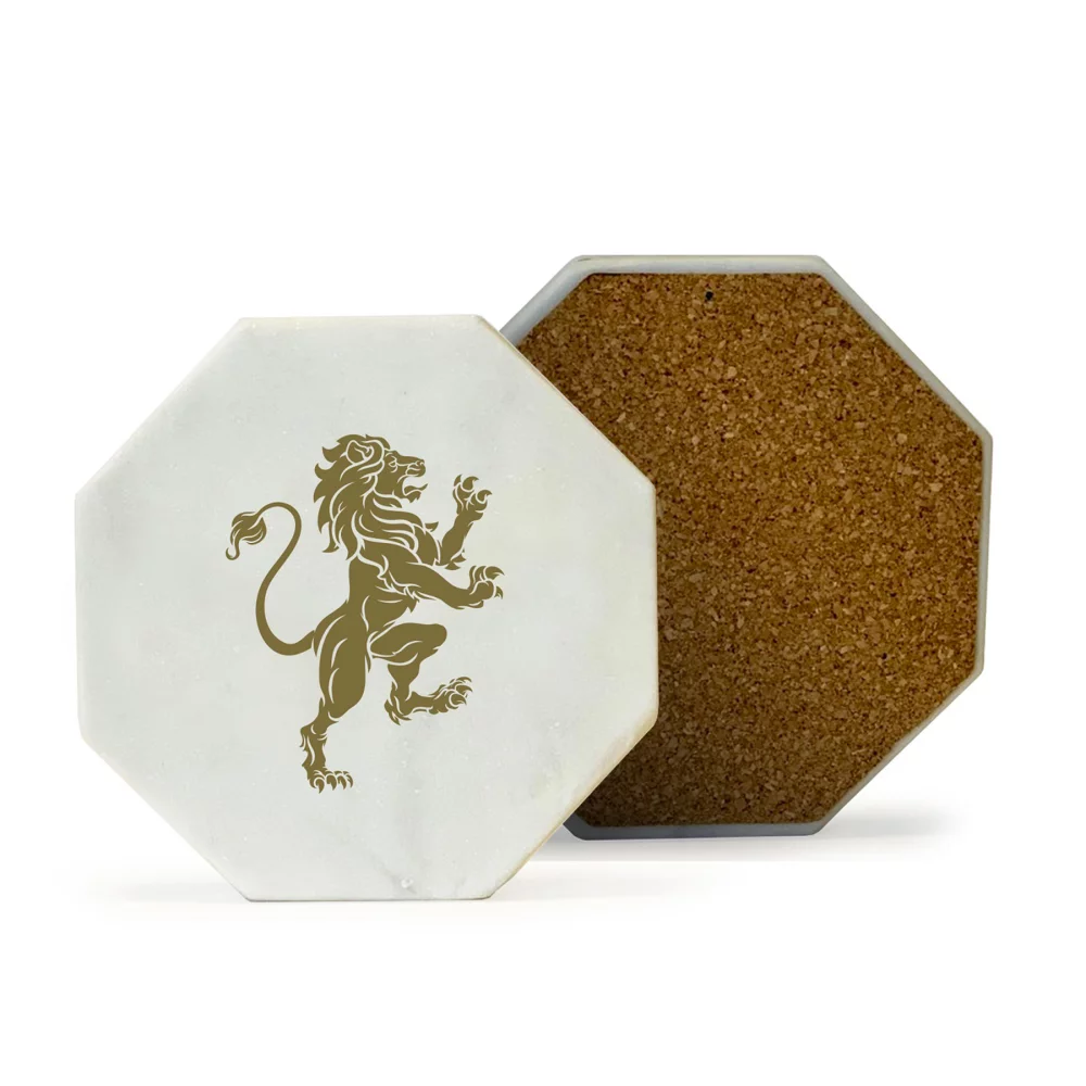 Marble Octagon Coaster (single)