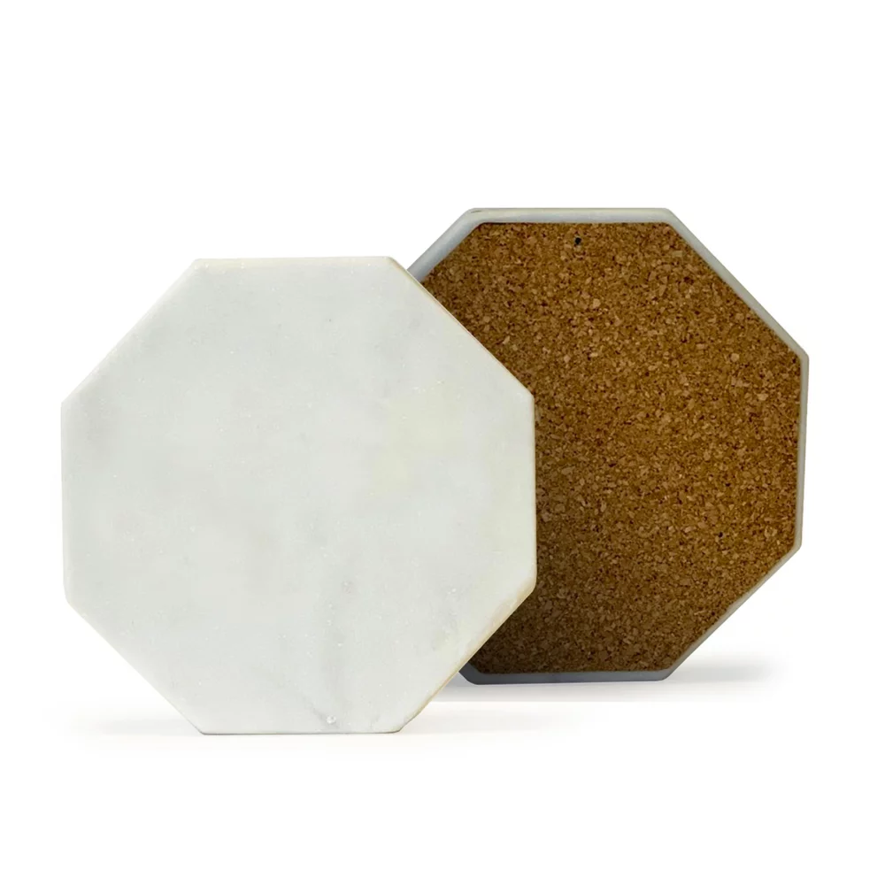 Marble Octagon Coaster (single)
