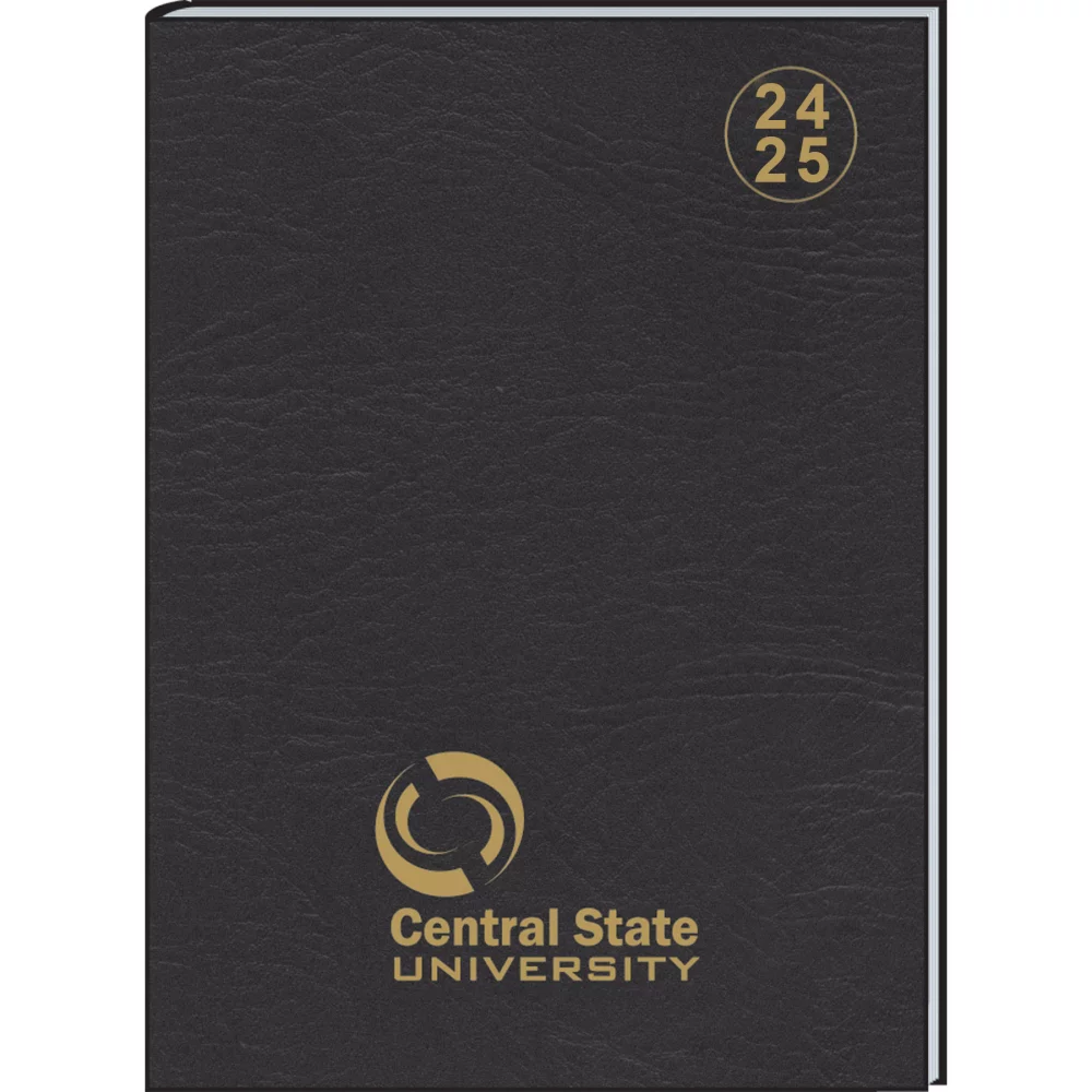 Planificateur mensuel de bureau académique avec couverture marocaine : 2024-2025