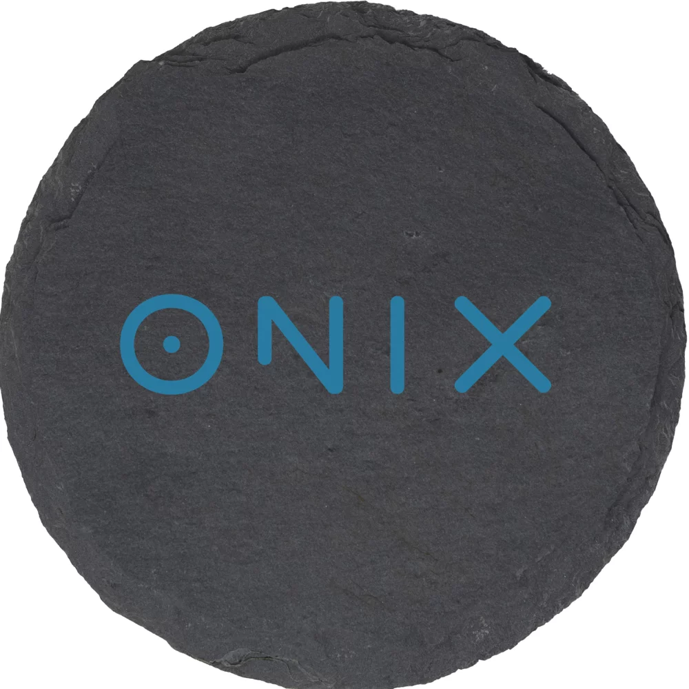 Sous-verre rond en ardoise (unité)