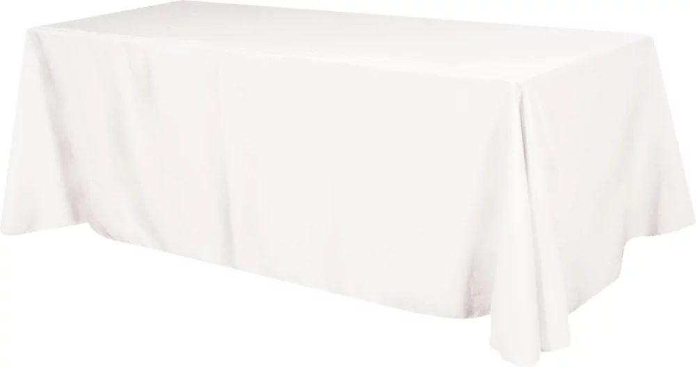 Budget Polyester Table Cover, 4 sided, 8 foot