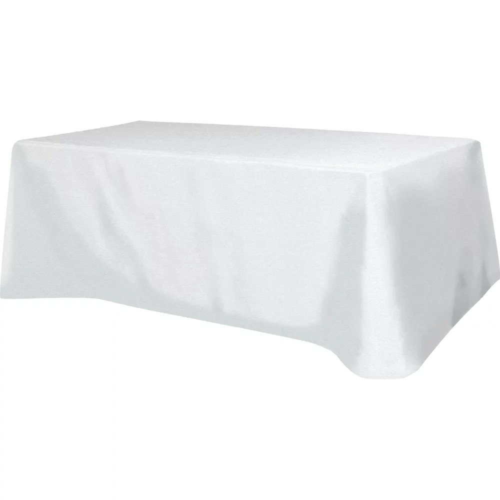 Supreme Polyester, All Over Full Color Table Covers, flat 4 sided 8 foot