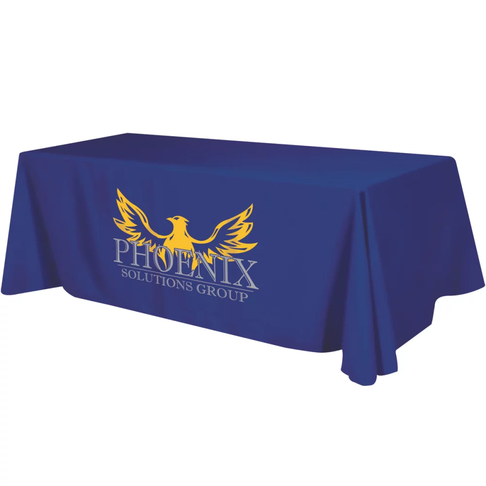 Flat 4-sided Table Cover - fits 8 foot standard table: Polyester