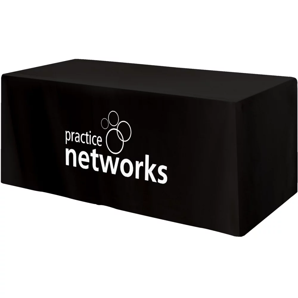 Housse de table ajustée à 4 côtés - convient à une table standard de 6 pieds